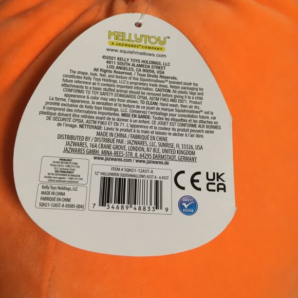 Squishmallows Halloween Paige the Pumpkin 12" Stuffed Plush - Picture 5 of 5